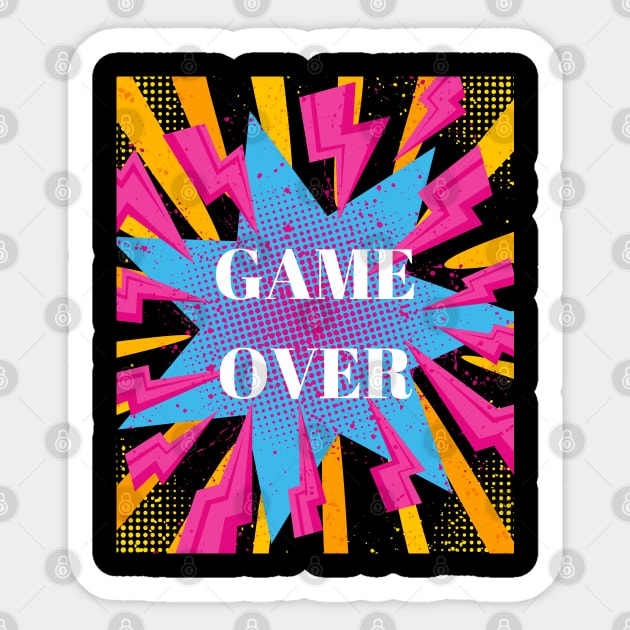 Game Over Sticker by Heartfeltarts